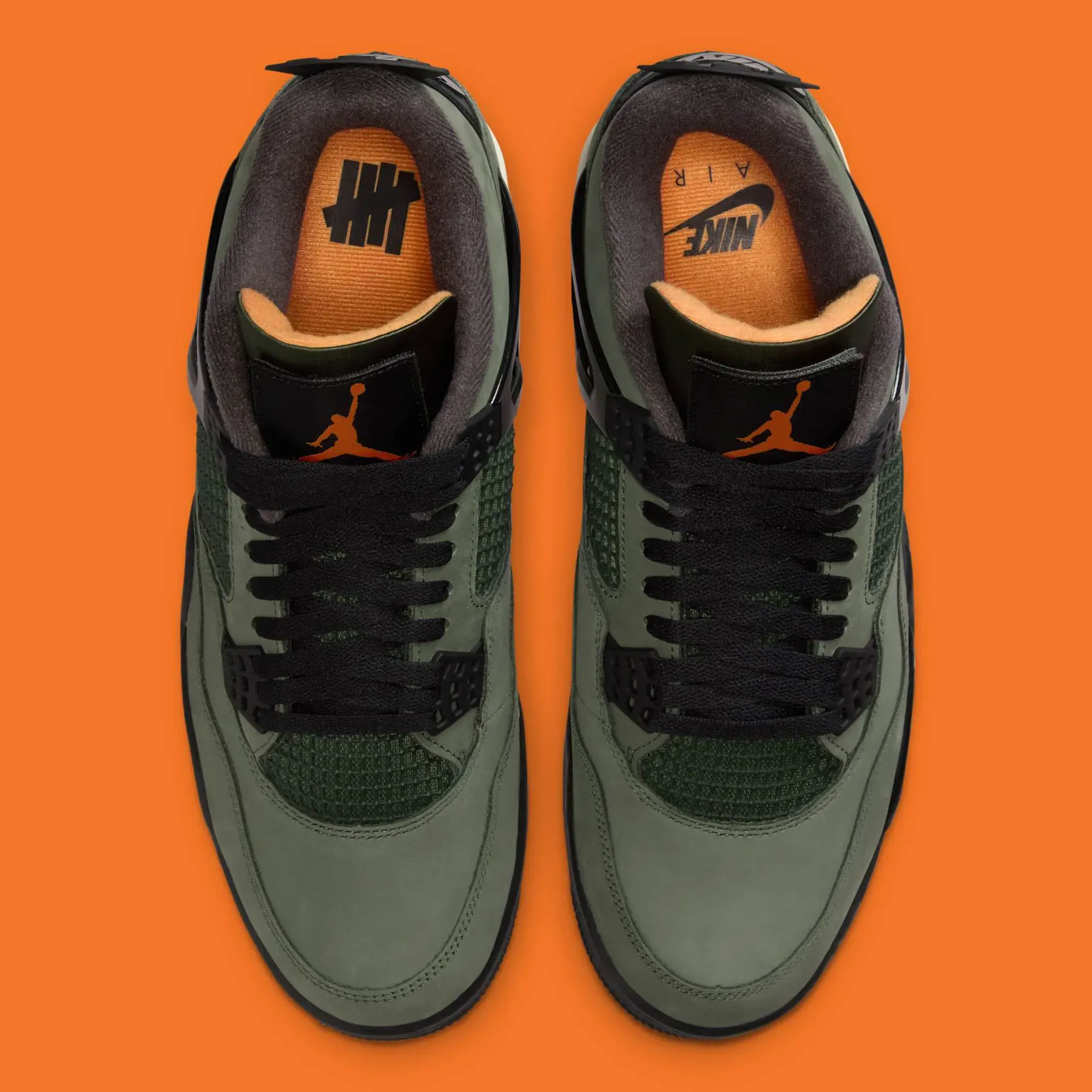 Official Images Of The UNDEFEATED x Air Jordan 4 : Releases on SNKRS on August 28th