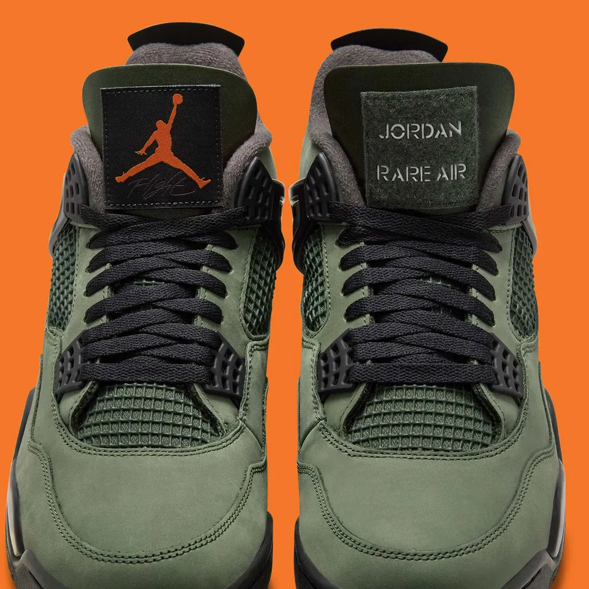 Official Images Of The UNDEFEATED x Air Jordan 4 : Releases on SNKRS on August 28th