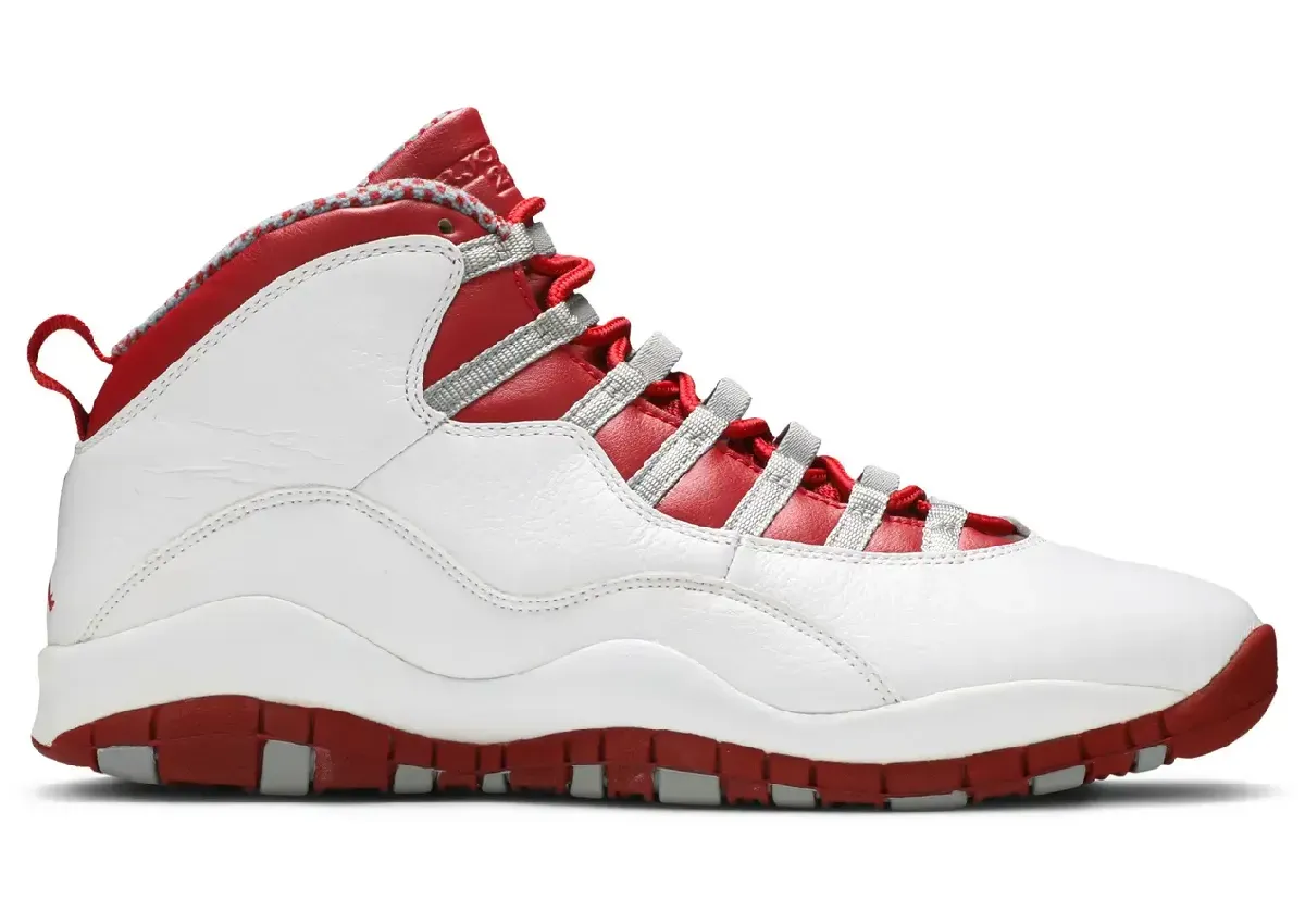 Air Jordan 10 Red Steel — lateral side