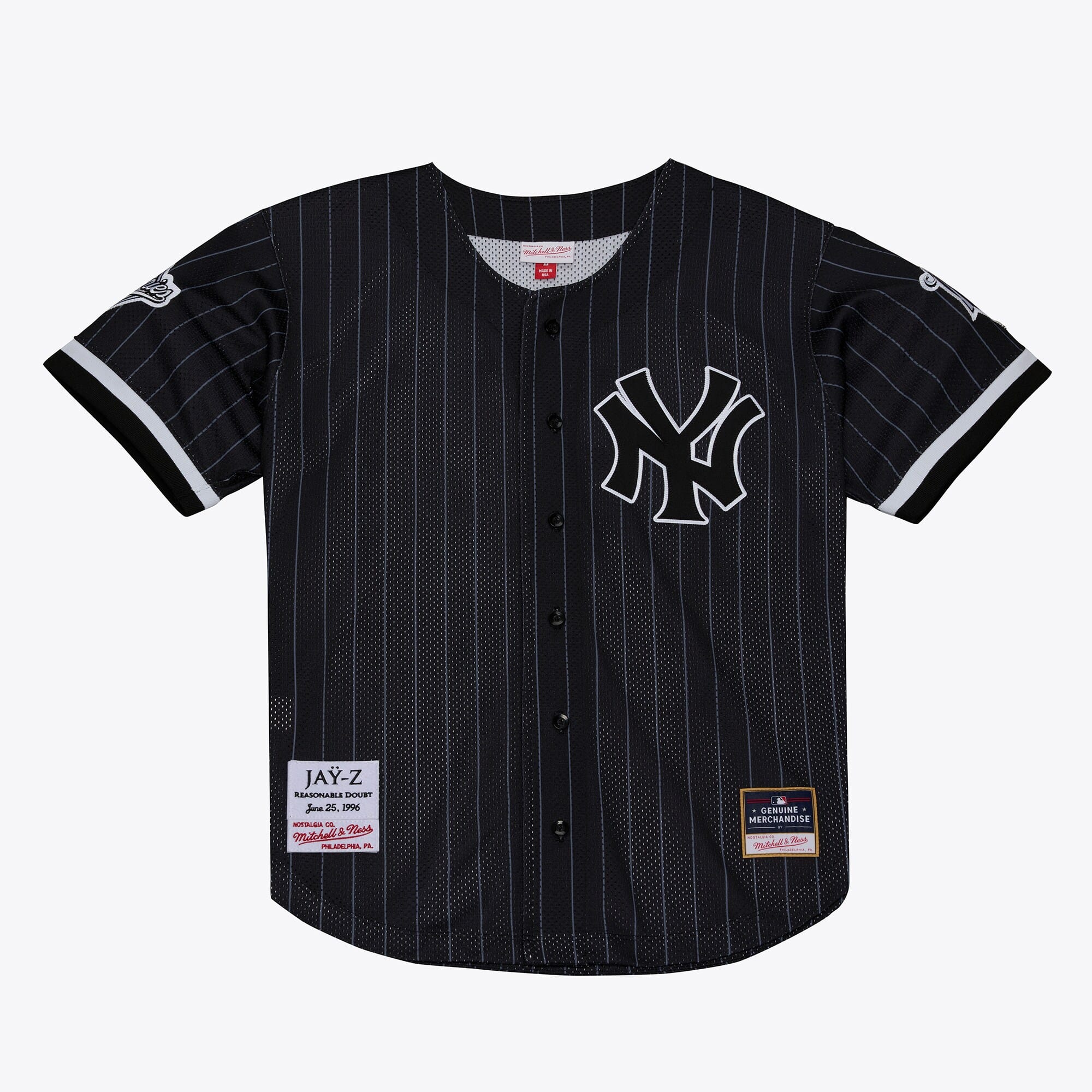 Jay-Z Reasonable Doubt x New York Yankees Mesh Baseball Jersey ($400)