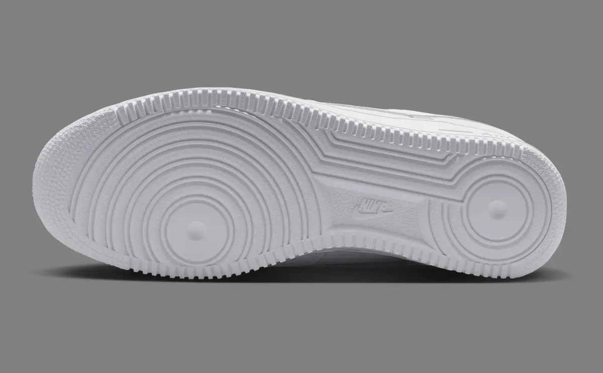 Nike Air Force 1 Low '01 Triple White lateral view in white leather