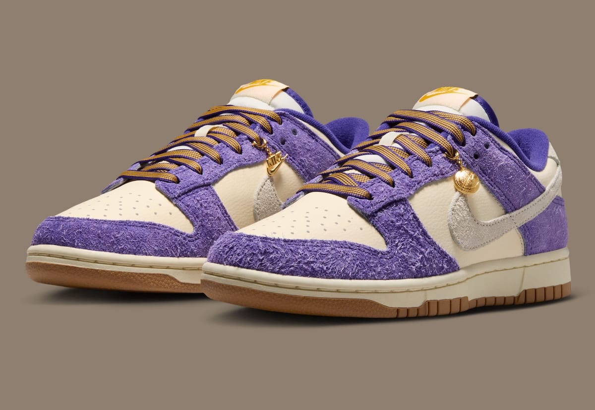 Nike Dunk Low Game Day heel with embroidered NIKE