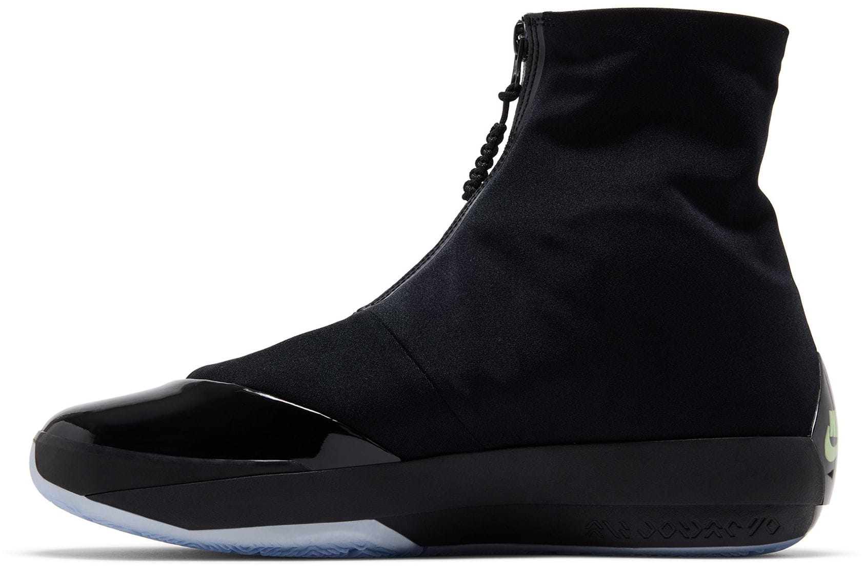 Air Jordan 4028 Black Volt three-quarter angle