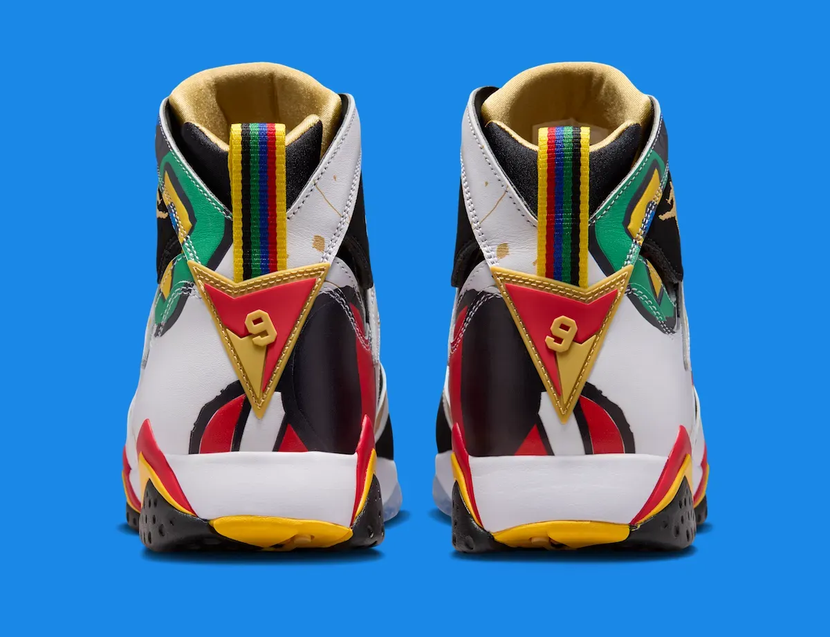 Air Jordan 7 Miro heel detail with Michael Jordan Olympic number 9