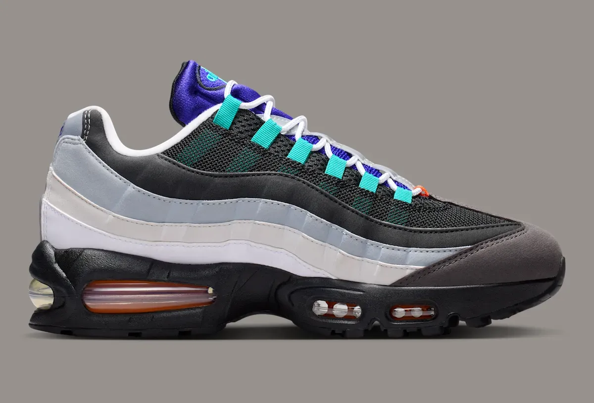 Nike Air Max 95 Big Bubble Greedy 2026 medial view showing the darker inner panels