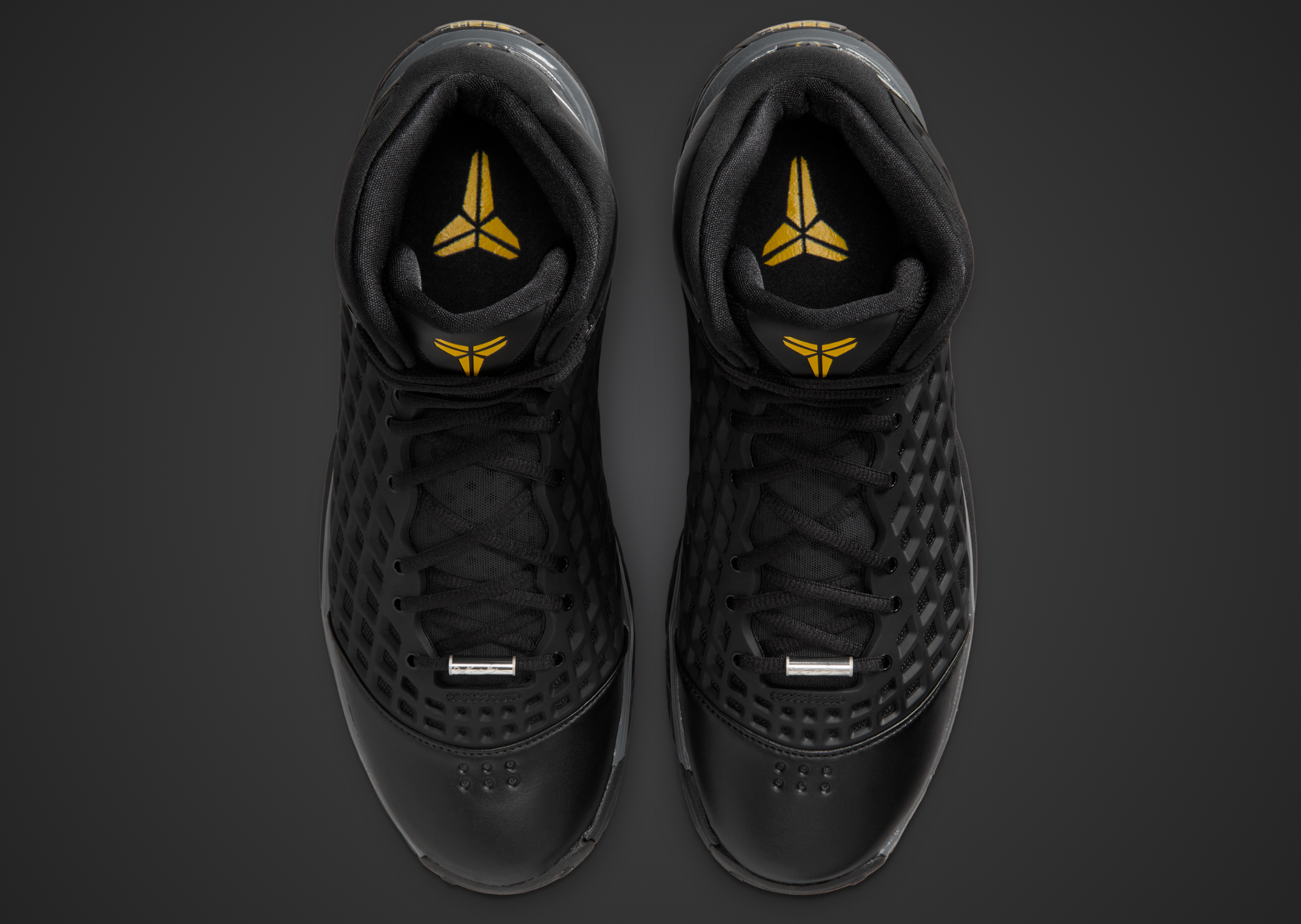 Nike Kobe 3 Protro Orca top-down view with gold Kobe sheath logos