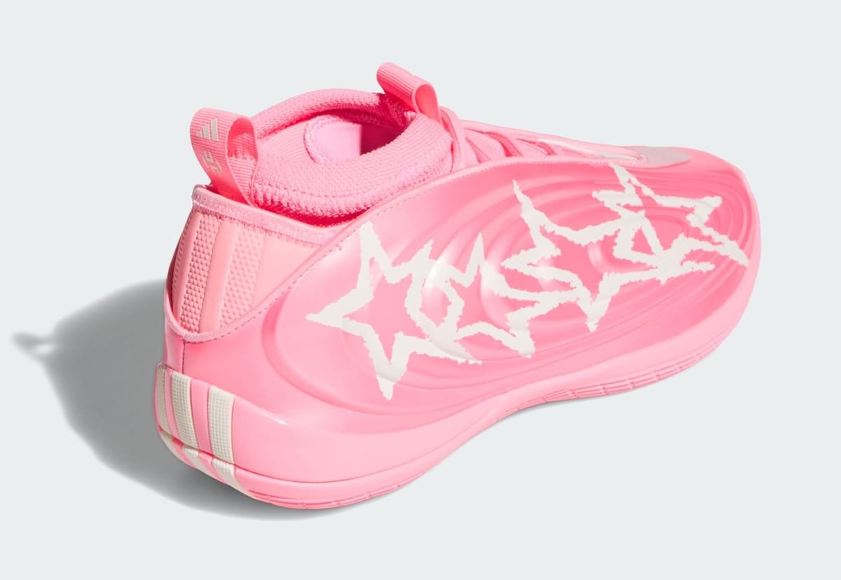 adidas Harden Vol. 10 RUEI LB5656 heel with star graphics