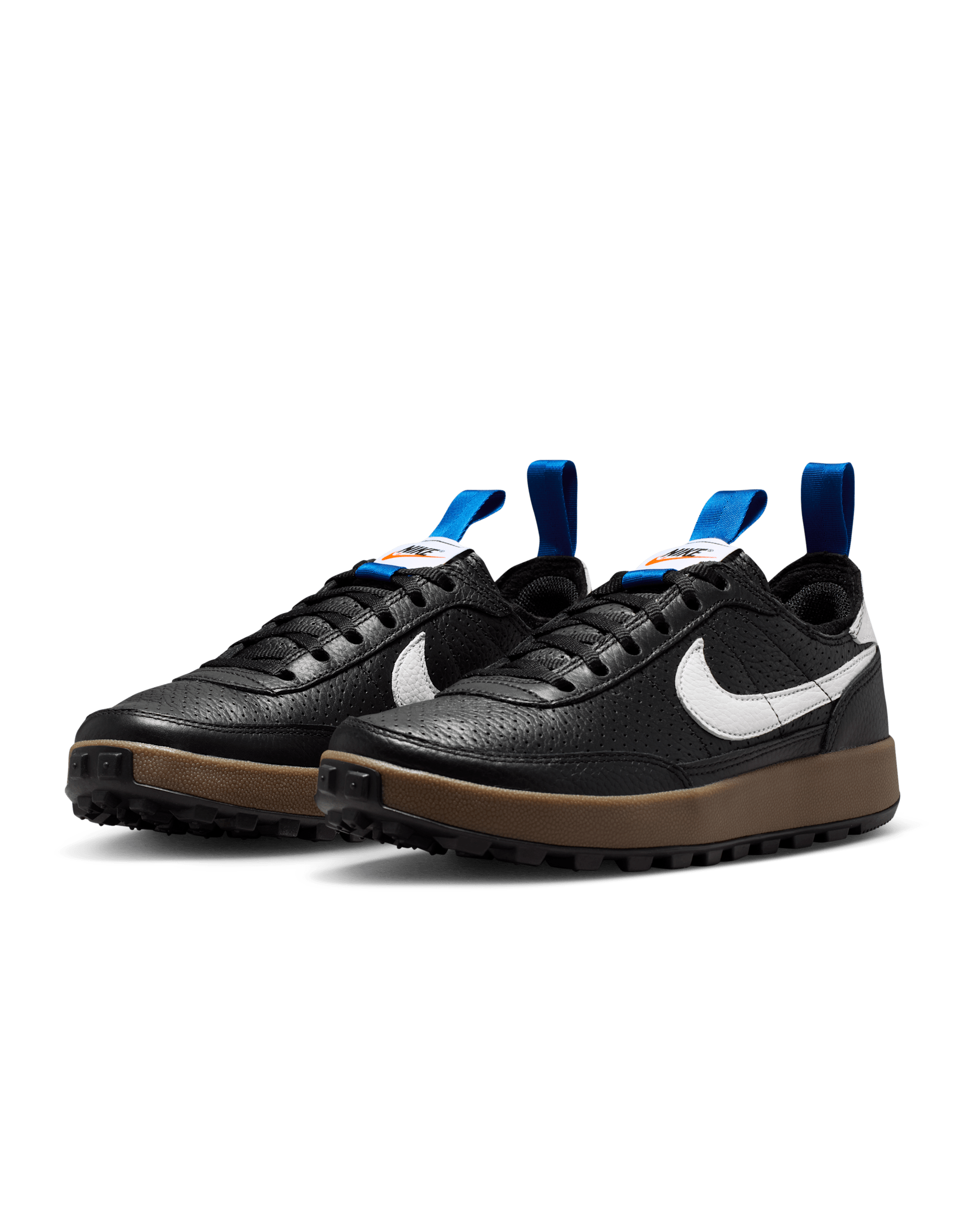 Tom Sachs x NikeCraft General Purpose Shoe Demerits FZ1363-002 in Black/White-Team Royal, alternate angle