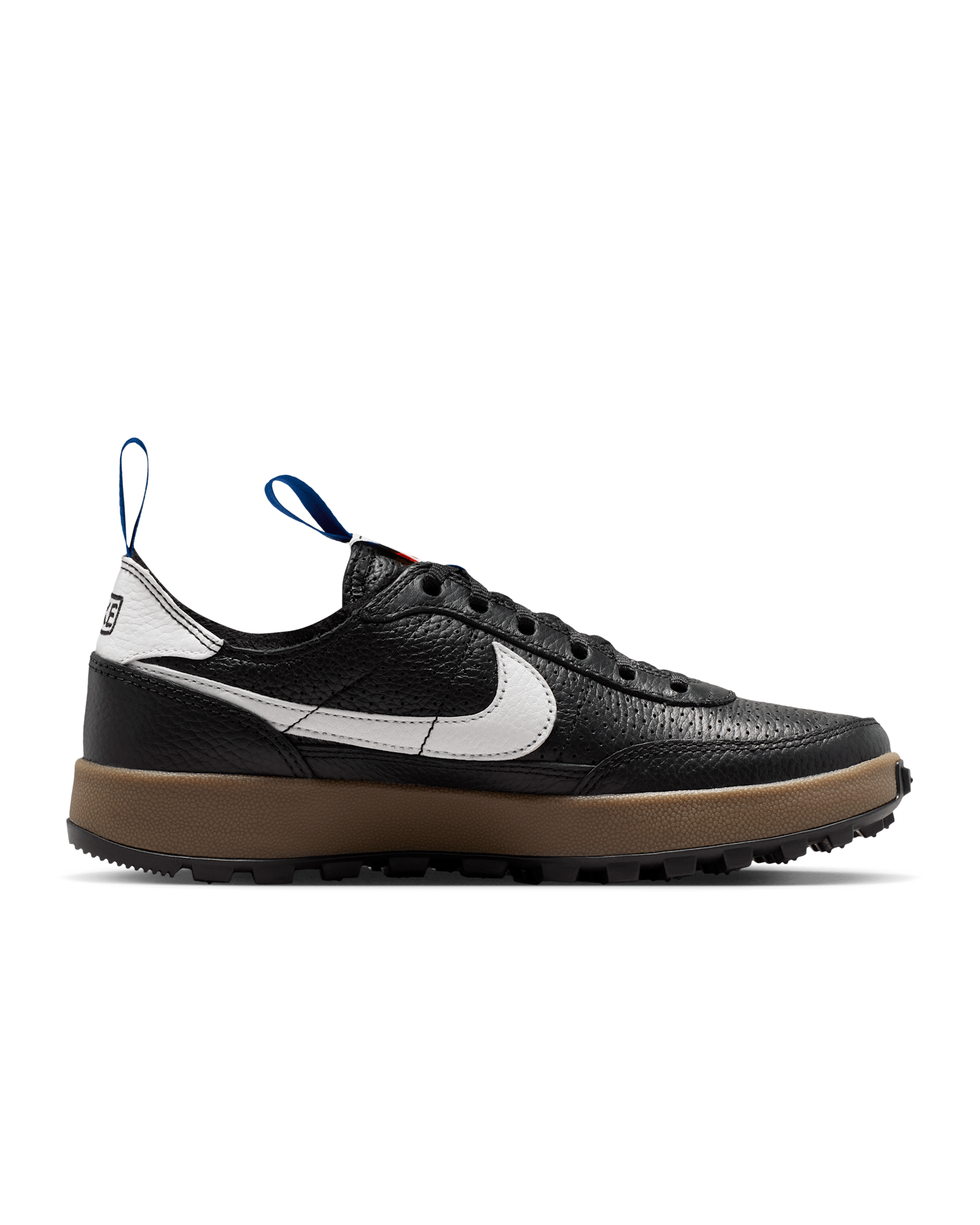 Tom Sachs x NikeCraft General Purpose Shoe Demerits FZ1363-002 in Black/White-Team Royal, pair view