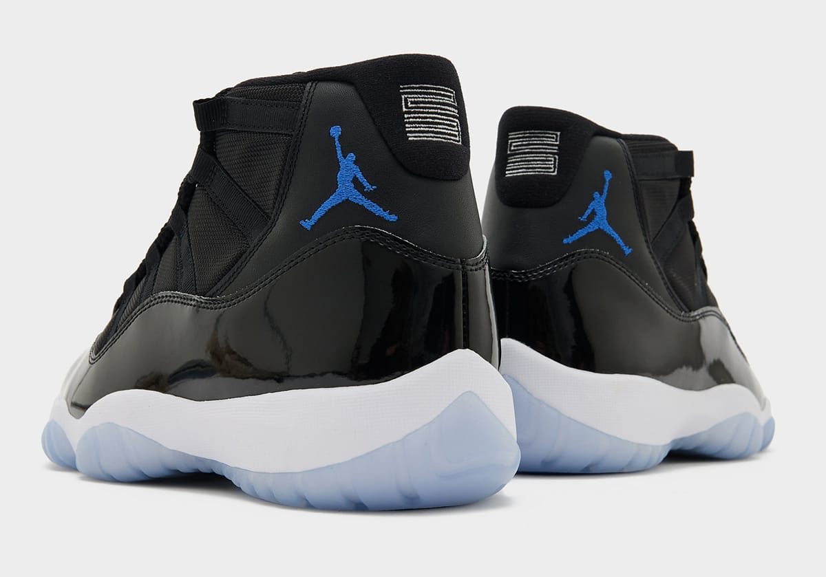 Air Jordan 11 Space Jam 2026 retro heel detail with 23 branding