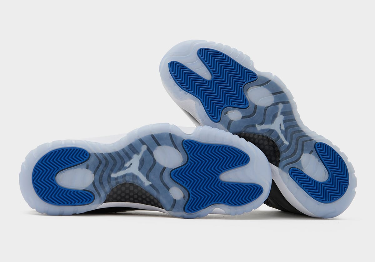 Air Jordan 11 Space Jam 2026 retro tongue detail with Jumpman Jam text