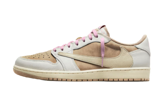 Travis Scott’s Air Jordan 1 Low "Sail/Shy Pink" Colorway