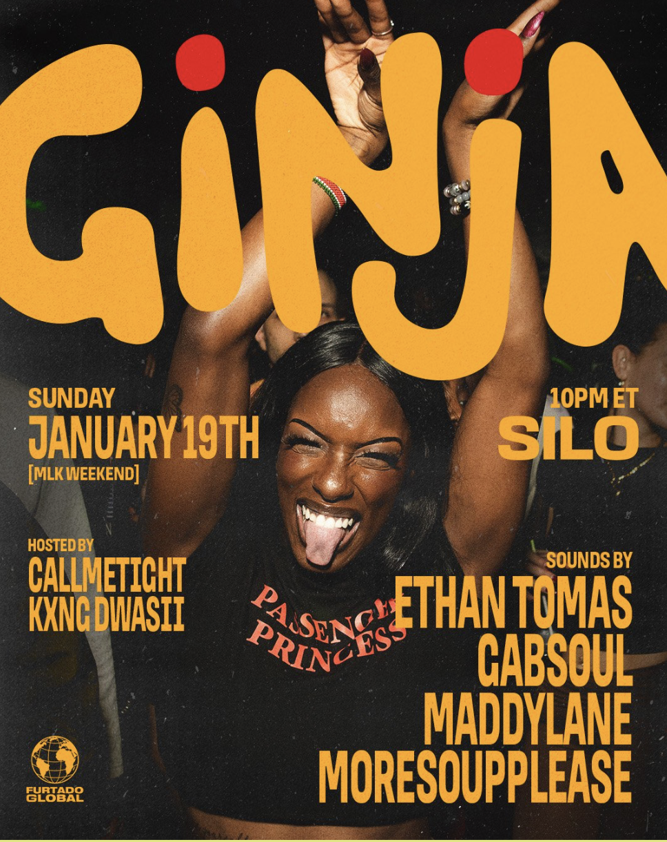 GINJA is back for 2025! MLK Weekend Sunday at Silo Brooklyn