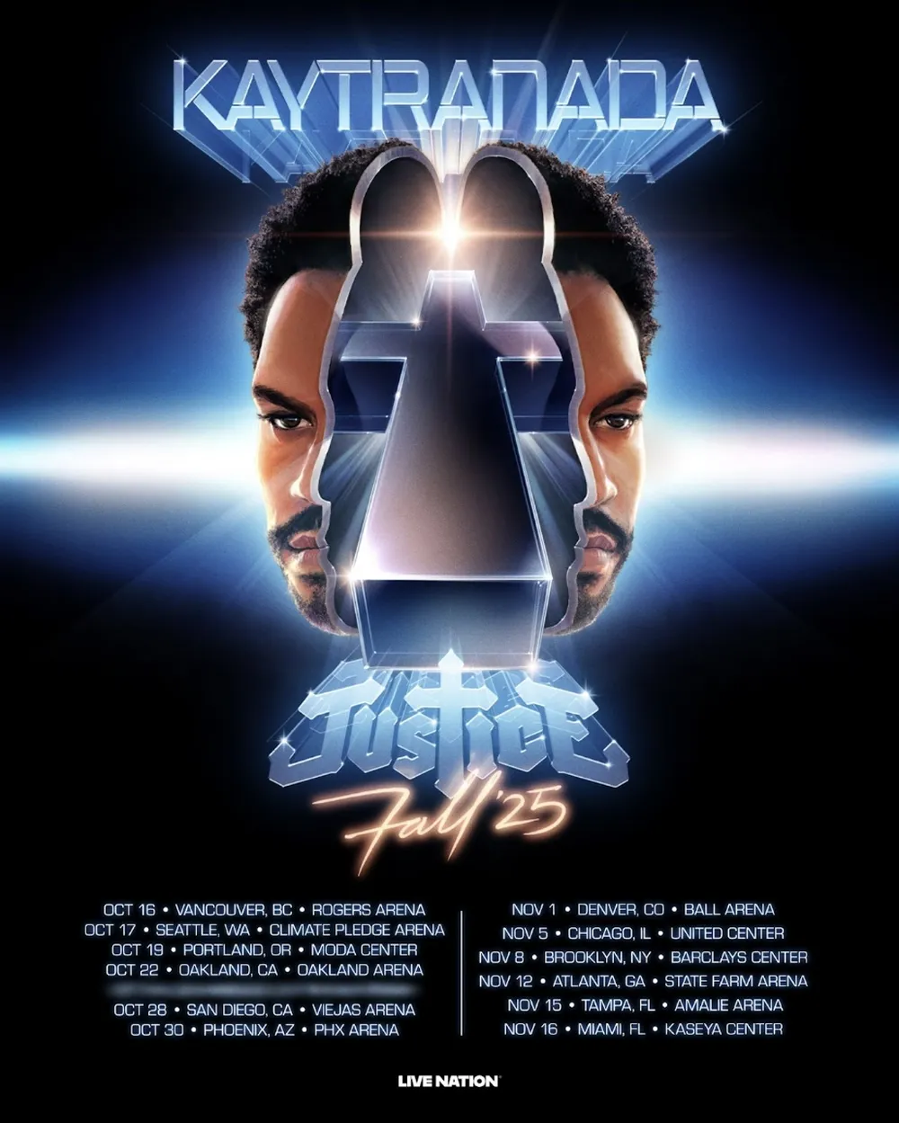 Justice x Kaytranada announce 2025 Fall Tour
