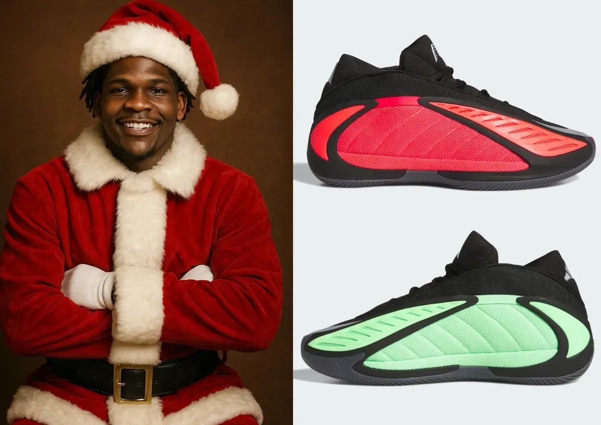 Anthony Edwards' Adidas AE 2 "Christmas" Brings Holiday Heat to the Hardwood