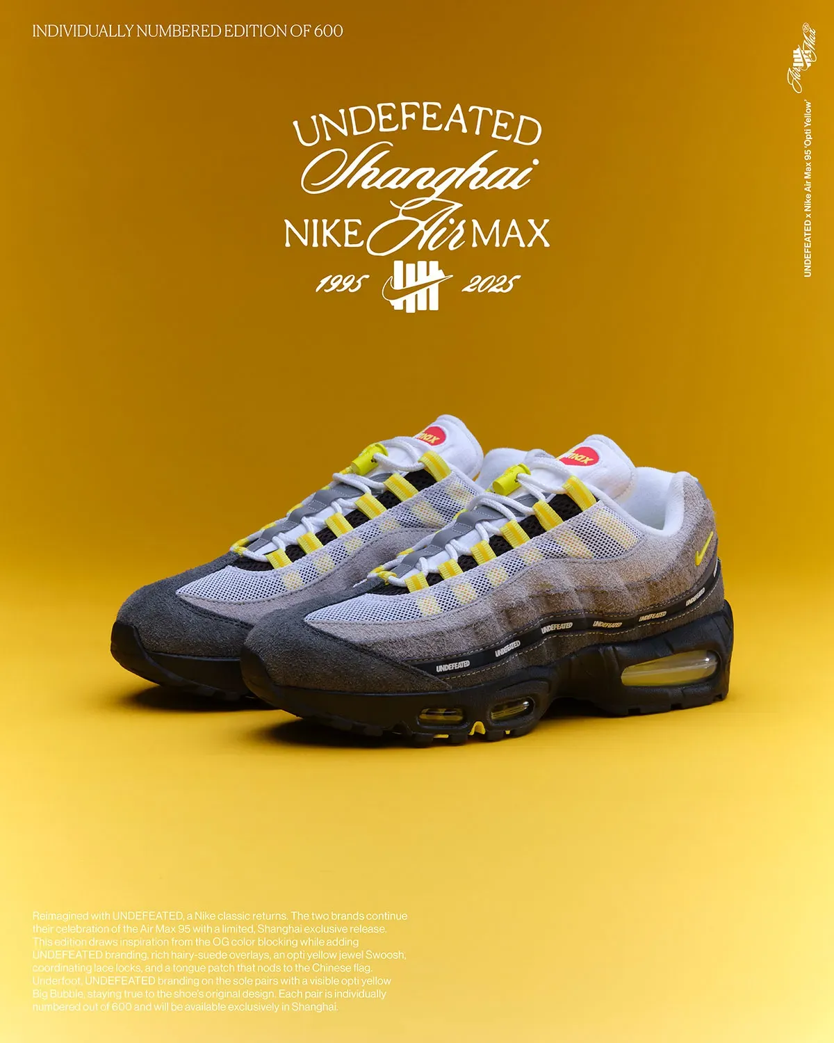 The Undefeated Nike Air Max 95 "Shanghai" Is Limited To 600 Pairs