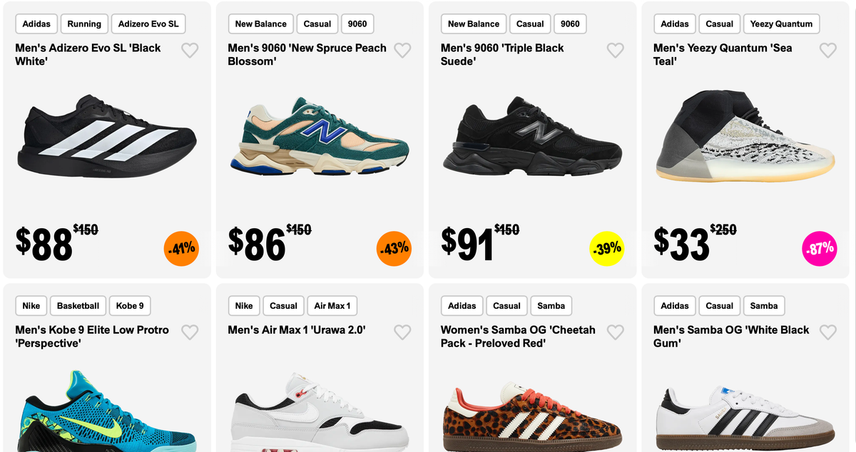 GOAT Launches Sneakers.com With $70 Average Prices