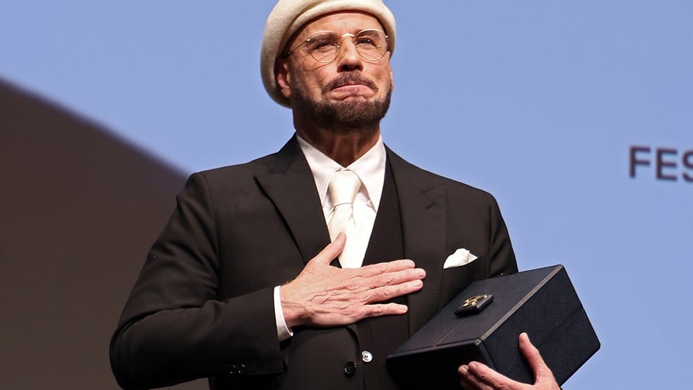 John Travolta Receives Honorary Palme d'Or at Cannes Ahead of Directorial Debut