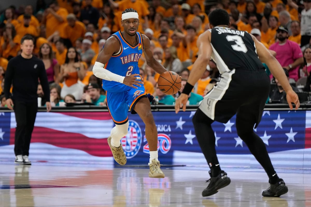 Thunder Beat Spurs 123-108 in WCF Game 3 as Bench Scores 76 Points