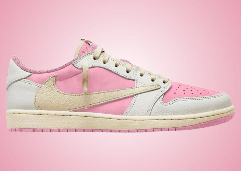 Travis Scott x Air Jordan 1 Low OG 'Shy Pink' Releases May 29 for $155