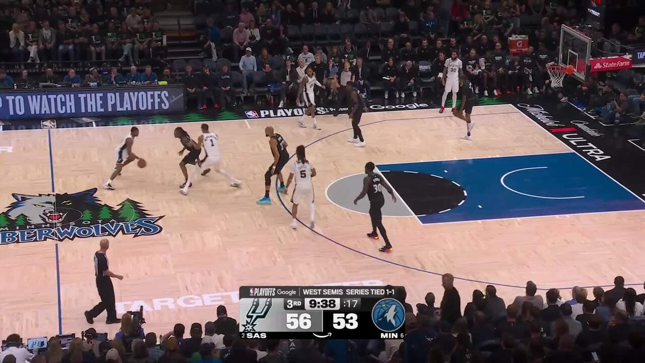 Wembanyama Posts 39, 15, 5 in Spurs' 115-108 Game 3 Win Over Timberwolves