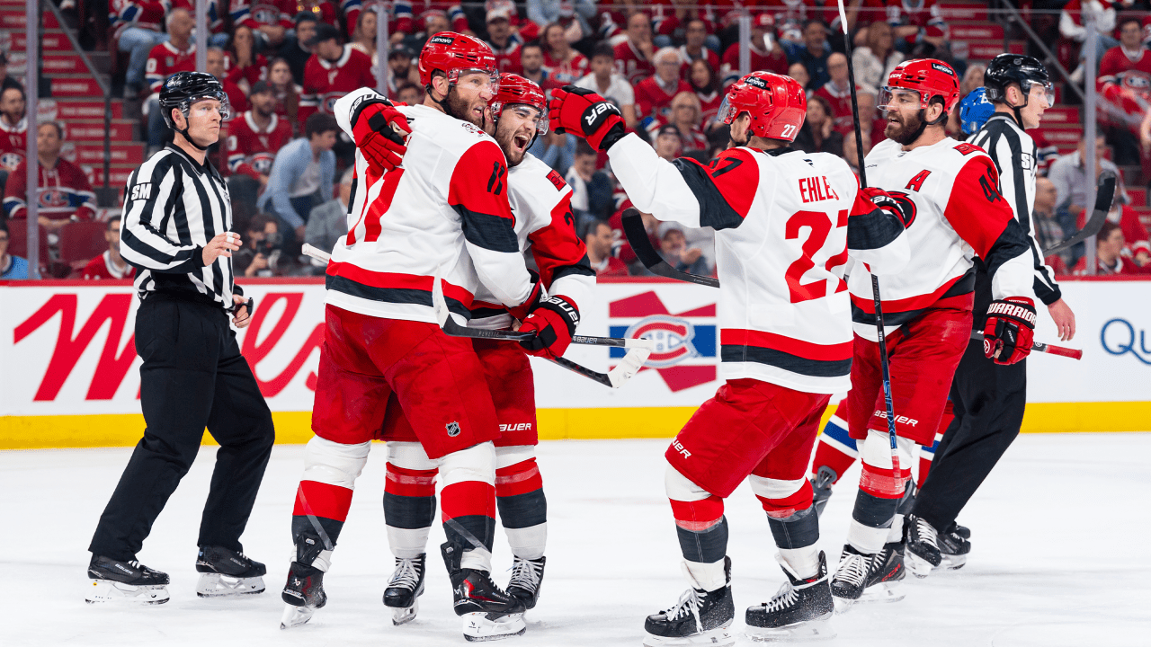 Andersen Sets Hurricanes Playoff Shutout Record in 4-0 Game 4 Win Over Canadiens