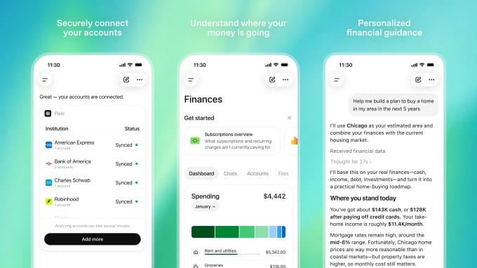 OpenAI Launches ChatGPT Personal Finance Tools That Connect to Your Bank Accounts