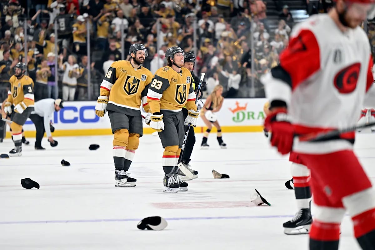 Golden Knights Beat Hurricanes 5-4 in Double Overtime to Lead Stanley Cup Final 2-1