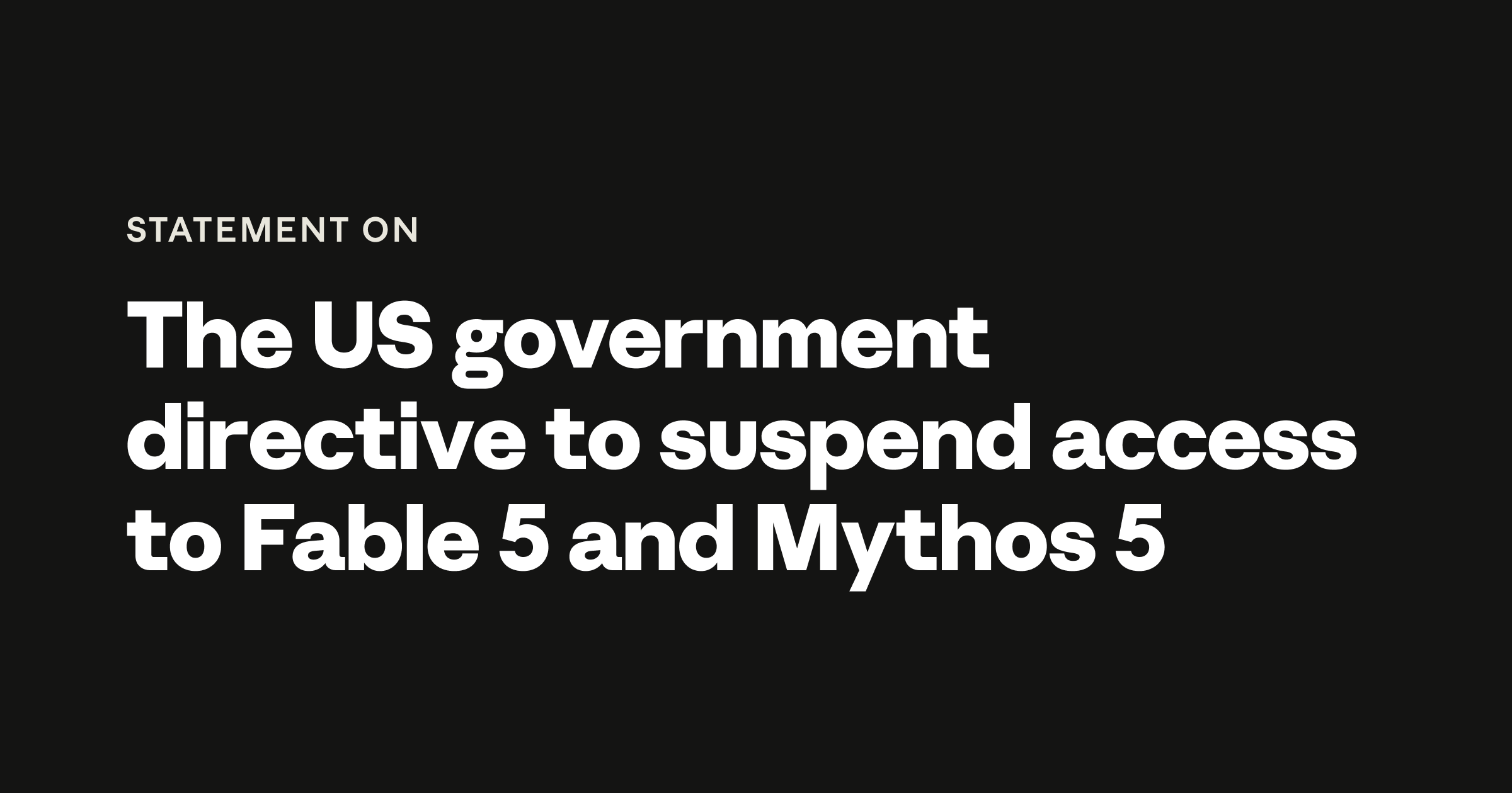 US Lifts Export Controls on Anthropic's Claude Fable 5 and Mythos 5