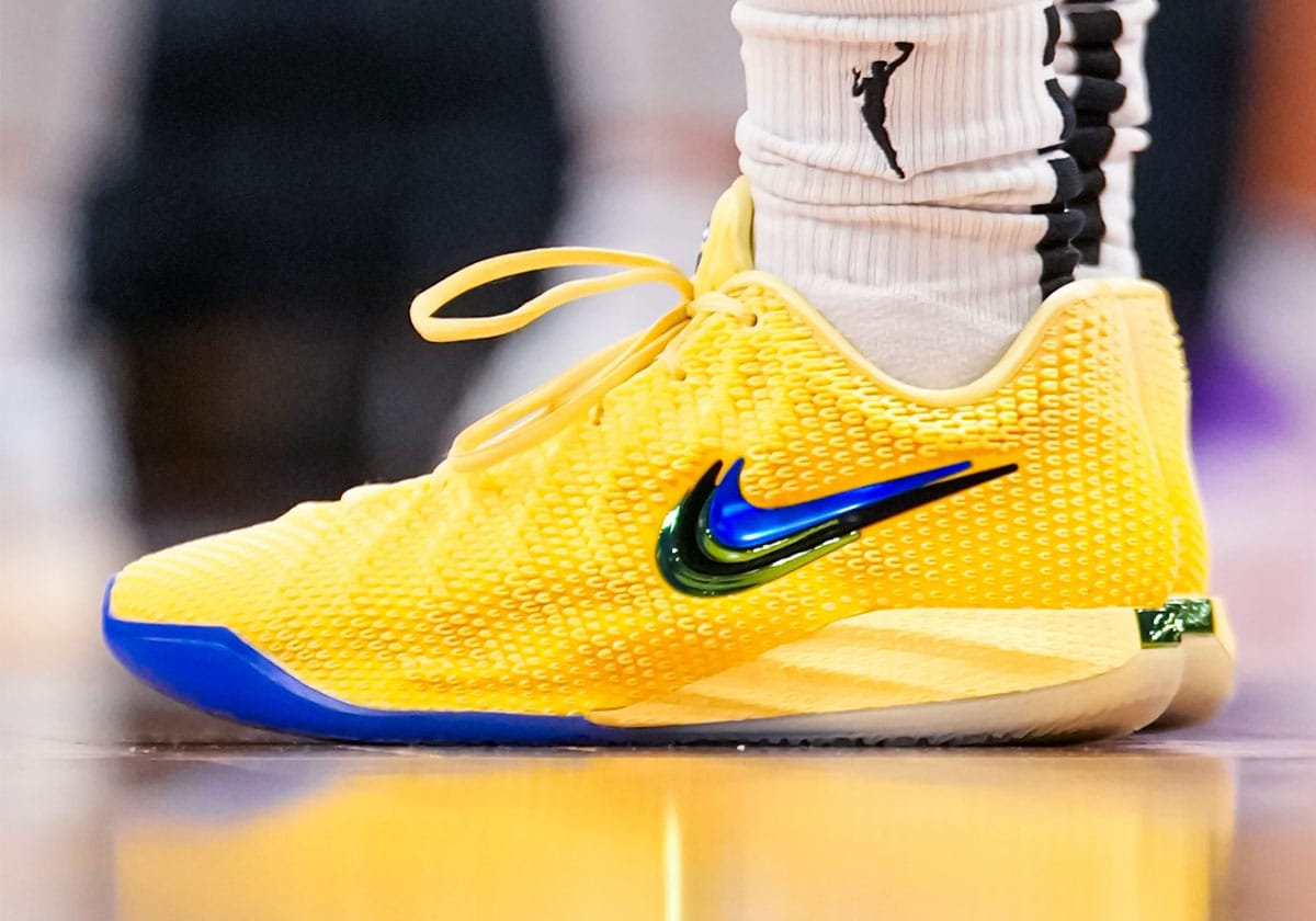 Caitlin Clark Debuts a Yellow Nike Caitlin 1 in Indiana Fever Colors