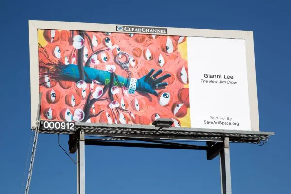Gianni Lee Transforms NYC Streets into Cultural Canvas with SaveArtSpace Billboard Exhibition