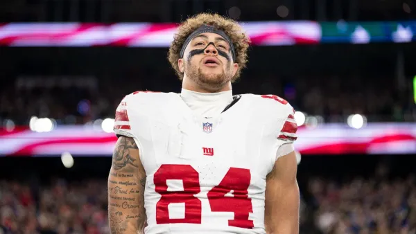 Giants' Theo Johnson Attends Knicks Game After Being Ruled Out With Illness