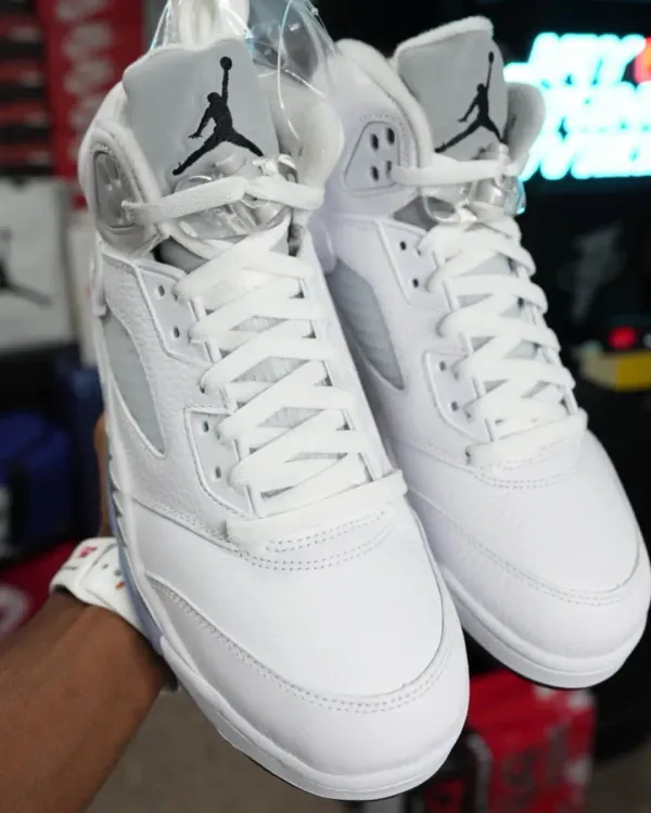 Air Jordan 5 "White Metallic" Returns April 25 with OG Nike Air Branding