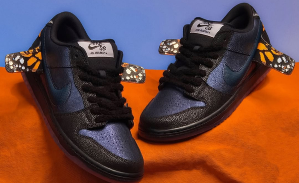 Bluetile x Nike SB Dunk Low "Monarch Butterfly" Releases May 8