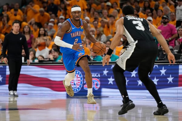 Thunder Beat Spurs 123-108 in WCF Game 3 as Bench Scores 76 Points