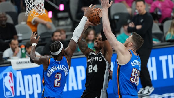 Shai Gilgeous-Alexander and Isaiah Hartenstein in the 2026 Western Conference Finals