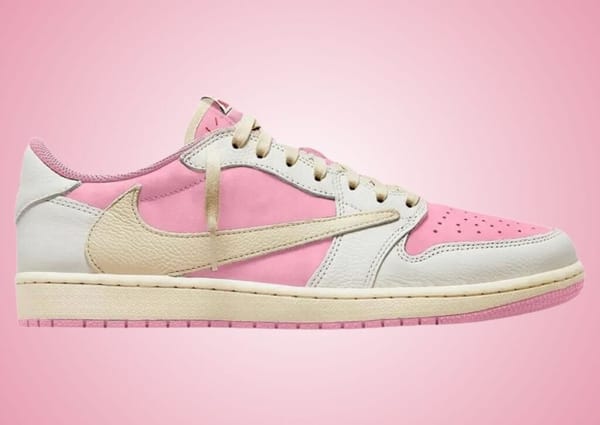 Travis Scott x Air Jordan 1 Low OG 'Shy Pink' Releases May 29 for $155
