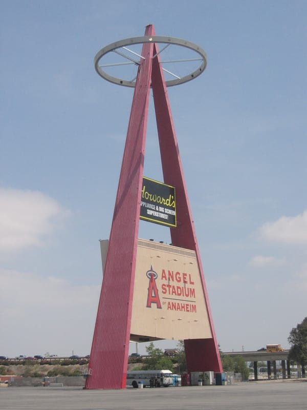 Angel Stadium, home of the Los Angeles Angels