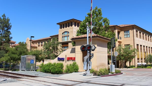 Netflix headquarters building in Los Gatos, California