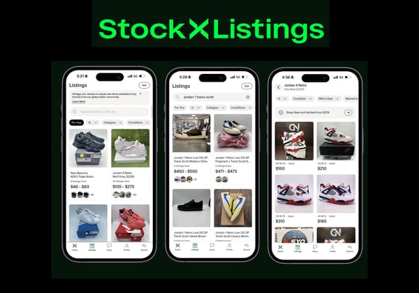 StockX Listings used sneaker marketplace