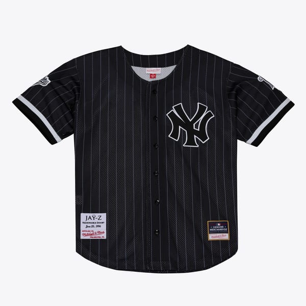 Jay-Z Reasonable Doubt x New York Yankees Mitchell & Ness mesh jersey