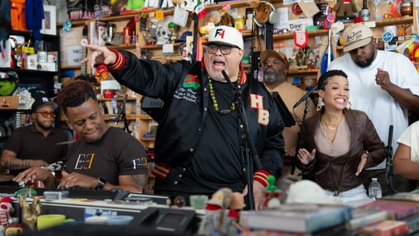 Fred Hammond performing his NPR Tiny Desk Concert