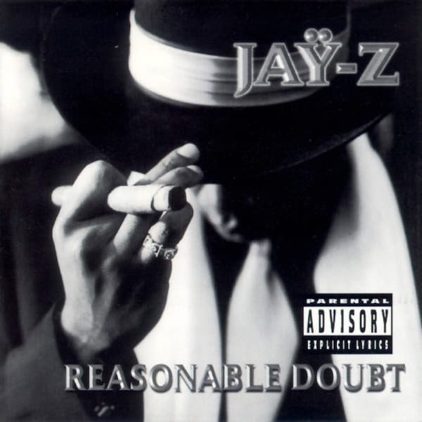 Album cover of JAY-Z's debut Reasonable Doubt (1996).