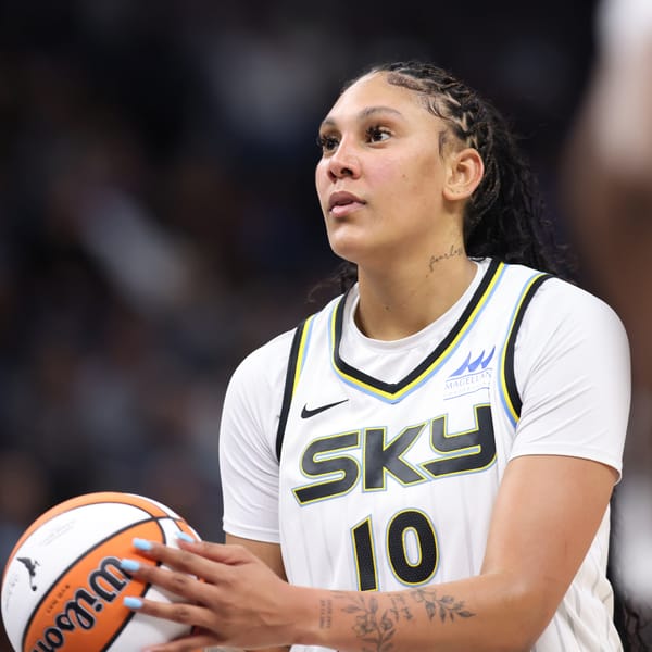 Kamilla Cardoso, Chicago Sky center who set a WNBA record going 13-for-13