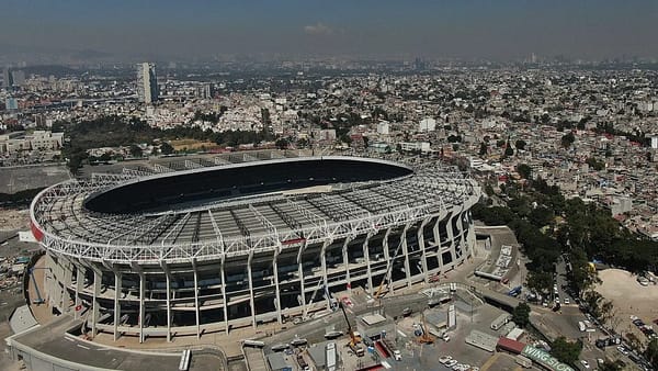 Estadio Azteca in Mexico City ahead of the 2026 FIFA World Cup opening match
