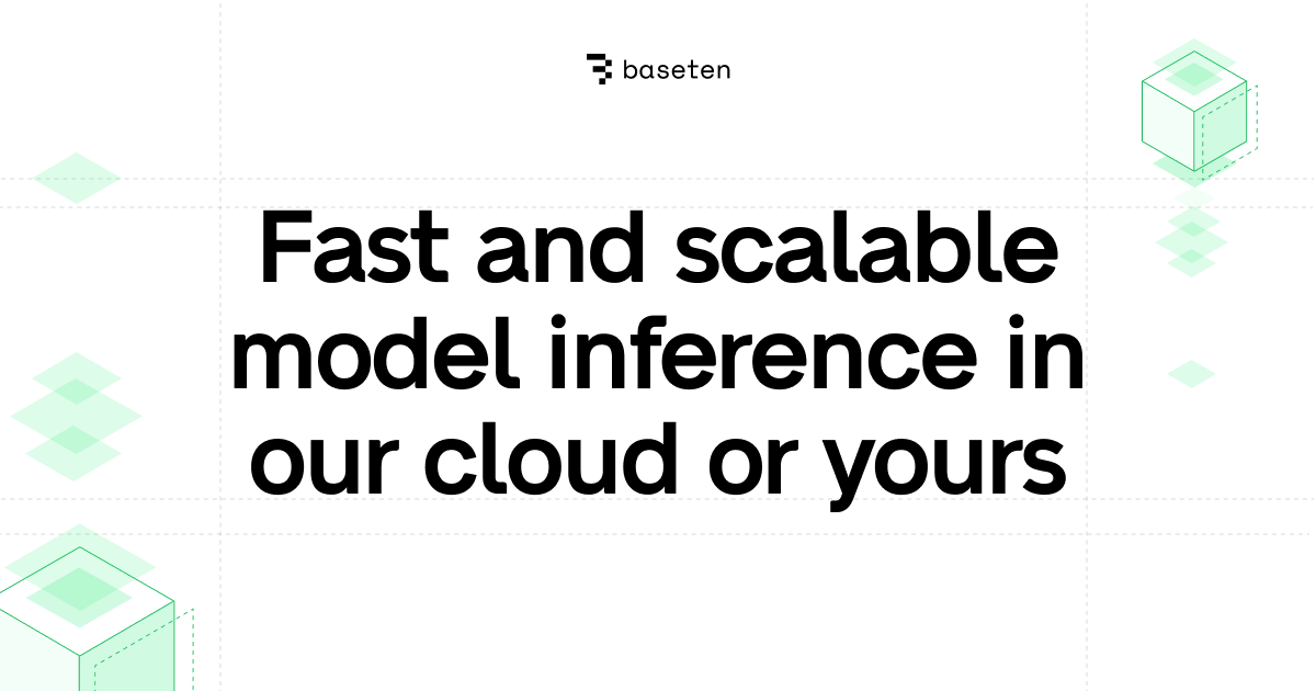 Baseten AI inference platform branding