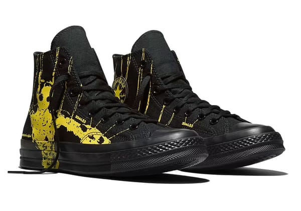 EDGLRD x Converse Chuck 70 High in black with surreal humanoid bunny artwork