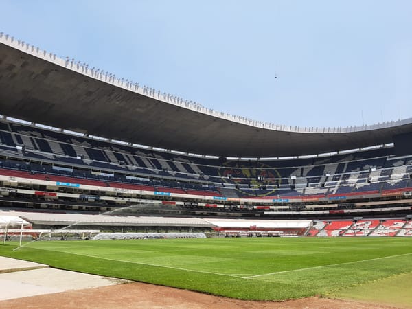 Interior of Estadio Azteca in Mexico City