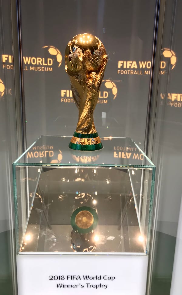 The FIFA World Cup trophy
