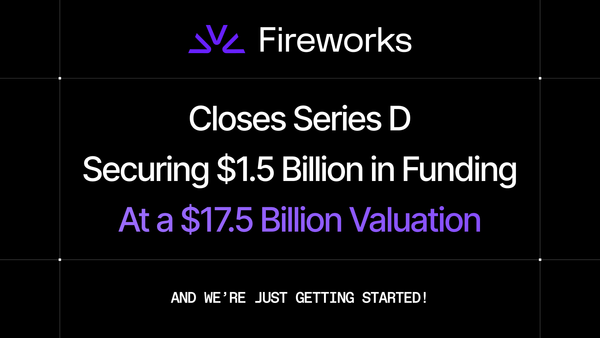 Fireworks AI Series D funding announcement graphic